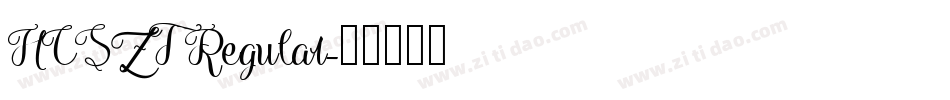 HCSZT Regular字体转换
